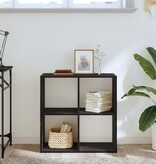 VidaXL Boekenkast 68,5x32x68,5 cm bewerkt hout zwart eikenkleurig