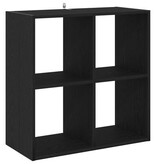 VidaXL Boekenkast 68,5x32x68,5 cm bewerkt hout zwart eikenkleurig