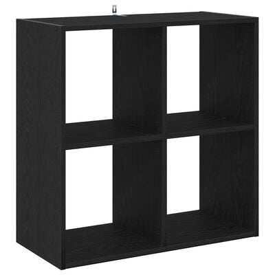 VidaXL Boekenkast 68,5x32x68,5 cm bewerkt hout zwart eikenkleurig