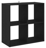 VidaXL Boekenkast 68,5x32x68,5 cm bewerkt hout zwart eikenkleurig