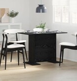 VidaXL Eettafel 110x60x75 cm bewerkt hout zwart eikenkleurig