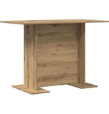VidaXL Eettafel 110x60x75 cm bewerkt hout artisanaal eiken