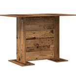 VidaXL Eettafel 110x60x75 cm bewerkt hout oud houtkleurig