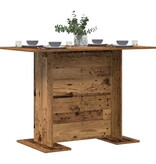 VidaXL Eettafel 110x60x75 cm bewerkt hout oud houtkleurig