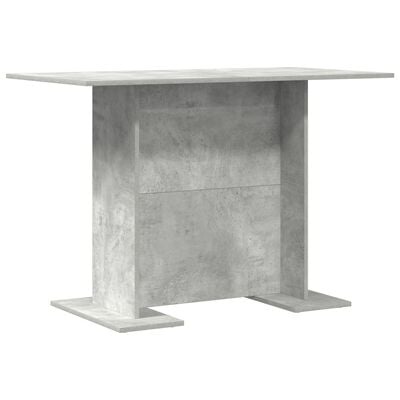 VidaXL Eettafel 110x60x75 cm bewerkt hout betongrijs