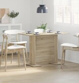 VidaXL Eettafel 10x60x75 cm bewerkt hout sonoma eikenkleurig