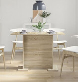 VidaXL Eettafel 10x60x75 cm bewerkt hout sonoma eikenkleurig