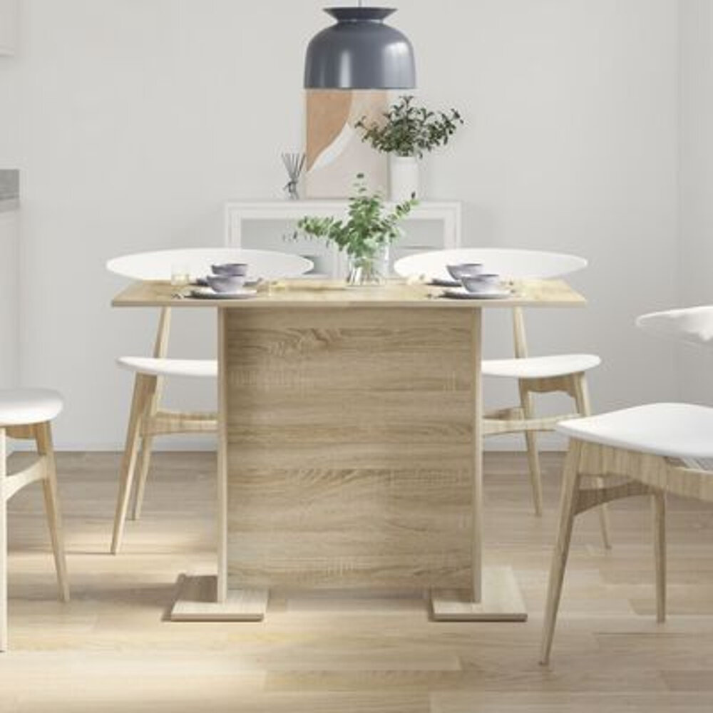 VidaXL Eettafel 10x60x75 cm bewerkt hout sonoma eikenkleurig