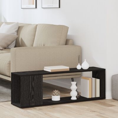 VidaXL Boekenkast Zwart Eiken 100x24x32 cm Gelaagd Hout