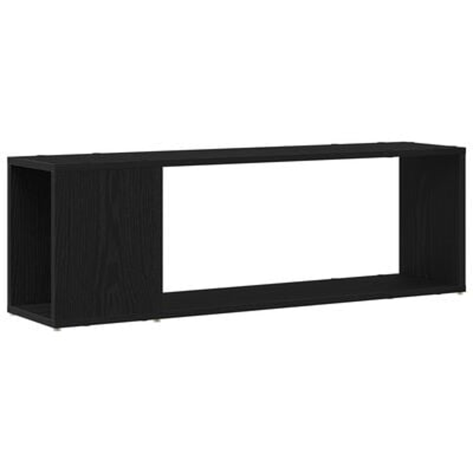VidaXL Boekenkast Zwart Eiken 100x24x32 cm Gelaagd Hout