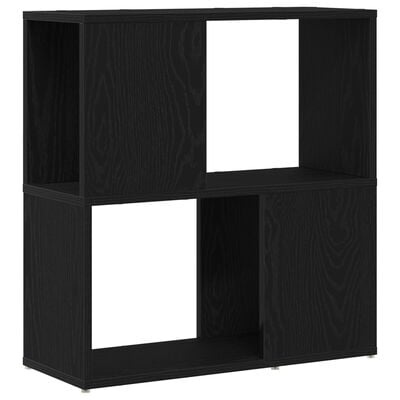 VidaXL Boekenrek Zwart Eiken 60x24x63 cm Geëngineerd Hout