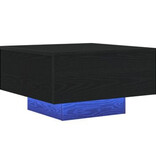 VidaXL Salontafel met LED-verlichting 55x55x31 cm zwart eikenkleurig