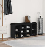 VidaXL Opbergbank 100x30x48 cm bewerkt hout zwart eikenkleurig