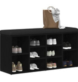 VidaXL Opbergbank 100x30x48 cm bewerkt hout zwart eikenkleurig