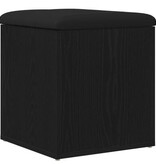 VidaXL Opslagbank Zwart Eiken 40x40x45 cm Geengineerd Hout
