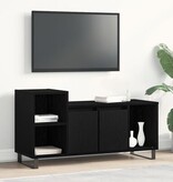 VidaXL Tv-kast Zwart Eiken 100x35x55 cm Engineered Wood