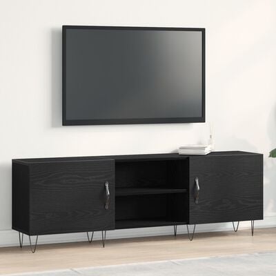 VidaXL TV-kast Zwart eiken 150 x 30 x 50 cm Bewerkt hout