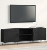 VidaXL Tv-meubel 150x30x50 cm bewerkt hout zwart eikenkleurig