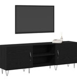 VidaXL Tv-meubel 150x30x50 cm bewerkt hout zwart eikenkleurig