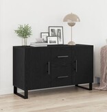 VidaXL Dressoir 100x36x60 cm bewerkt hout zwart eikenkleurig