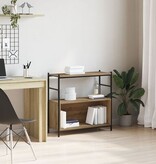 VidaXL Boekenkast 80x30x78,5 cm bewerkt hout artisanaal eiken
