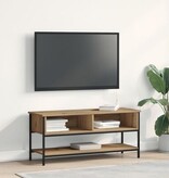 VidaXL Tv-meubel 100x35x45 cm bewerkt hout en staal artisanaal eiken