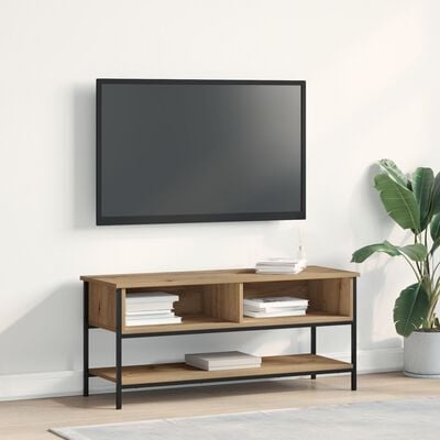 VidaXL TV-kast artisanaal eikenkleurig 100 x 35 x 45 cm Bewerkt hout