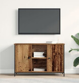 VidaXL Tv-meubel 101x35x65 cm bewert hout en staal artisanaal eiken