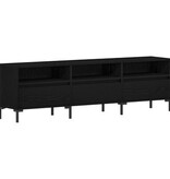VidaXL Tv-meubel 150x30x44,5 cm bewerkt hout zwart eikenkleurig