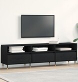 VidaXL Tv-meubel 150x30x44,5 cm bewerkt hout zwart eikenkleurig