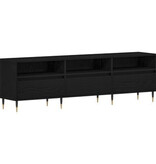 VidaXL Tv-meubel 150x30x44,5 cm bewerkt hout zwart eikenkleurig