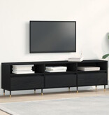 VidaXL Tv-meubel 150x30x44,5 cm bewerkt hout zwart eikenkleurig