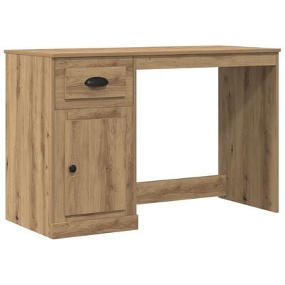 VidaXL Bureau met opbergruimte 50x115x75 cm hout artisanaal eiken