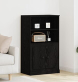VidaXL Hoge kast 60x35,5x103,5 cm bewerkt hout zwart eikenkleurig