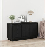 VidaXL Dressoir 102x35x55 cm bewerkt hout zwart eikenkleurig