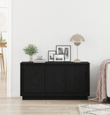 VidaXL Dressoir 102x35x55 cm bewerkt hout zwart eikenkleurig