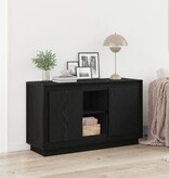 VidaXL Dressoir 102x35x60 cm bewerkt hout zwart eikenkleurig