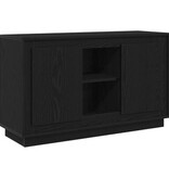 VidaXL Dressoir 102x35x60 cm bewerkt hout zwart eikenkleurig