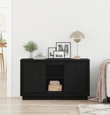 VidaXL Dressoir 102x35x60 cm bewerkt hout zwart eikenkleurig