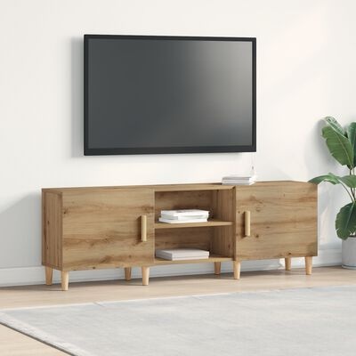 VidaXL Tv-kast artisanaal eikenkleurig 150 x 30 x 50 cm Bewerkt hout