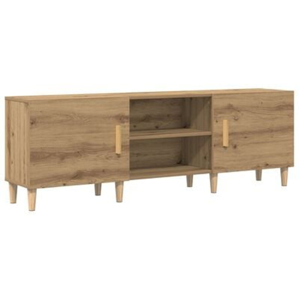 VidaXL TV-meubel in Artisan Eiken - 150x30x50 cm - Gemaakt van Engineered Wood