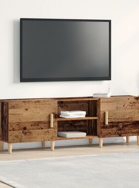 VidaXL Tv-meubel 150x30x50 cm bewerkt hout oud houtkleurig