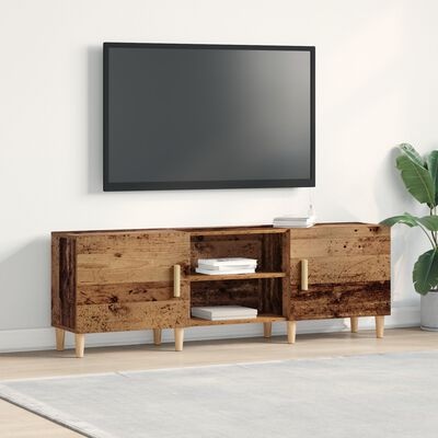 VidaXL Tv-meubel 150x30x50 cm bewerkt hout oud houtkleurig