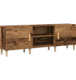 VidaXL Tv-meubel 150x30x50 cm bewerkt hout oud houtkleurig