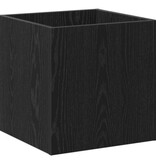 VidaXL Plantenbak 40x40x40 cm bewerkt hout zwart eikenkleurig