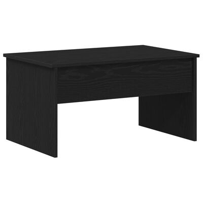 VidaXL Zwarte Eiken Salontafel - 80 x 50.5 x 41.5 cm