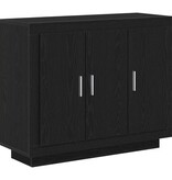 VidaXL Dressoir 92x35x75 cm bewerkt hout zwart eikenkleurig