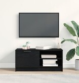 VidaXL Tv-meubel 80x35x36,5 cm bewerkt hout zwart eikenkleurig
