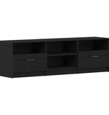 VidaXL Tv-meubel 150x33,5x45 cm bewerkt hout zwart eikenkleurig