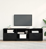 VidaXL Tv-meubel 150x33,5x45 cm bewerkt hout zwart eikenkleurig
